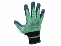 Перчатки прорезиненные с текстурой (зеленые)  /12