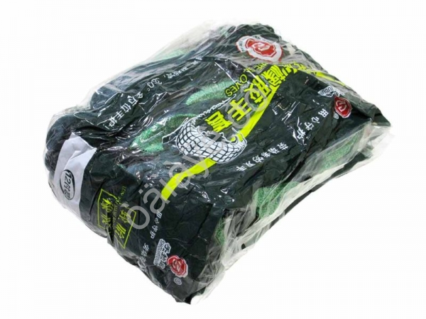 Перчатки прорезиненные с текстурой (зеленые)  /12