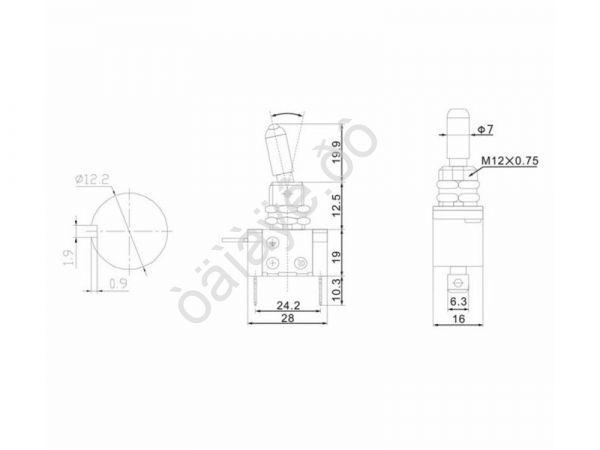 Тумблер 12V 20А (3c) ON-OFF однополюсный с красной LED подсветкой (ASW-07D) REXANT Тумблер 12V 20А (3c) ON-OFF однополюсный с красной LED подсветкой (ASW-07D) REXANT