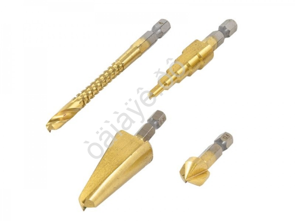 Сверла комбинированные, набор 4пр. Forsage