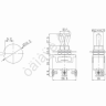 Тумблер 250V 15А (3c) ON-OFF-ON однополюсный (KN-103) REXANT Тумблер 250V 15А (3c) ON-OFF-ON однополюсный (KN-103) REXANT