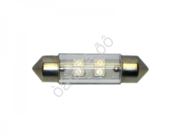 Светодиод 12V T11x36/38 S8,5 4SMD (3,5x2,8) BLUE "Маяк" /10