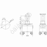 Тумблер 250V 15А (4c) ON-OFF двухполюсный (KN-201) REXANT Тумблер 250V 15А (4c) ON-OFF двухполюсный (KN-201) REXANT