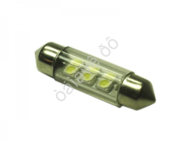 Светодиод 12V T11x36/38 S8,5 6SMD (3,5x2,8) WHITE "Маяк" /10