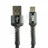 Дата-кабель универ. USB--Type-C, ткан. оплетка, 1.5м, 3А, QC 3.0, NG Дата-кабель универ. USB--Type-C, ткан. оплетка, 1.5м, 3А, QC 3.0, NG