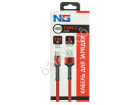 Дата-кабель универ. USB--Type-C, ткан. оплетка, 1.5м, 3А, QC 3.0, NG