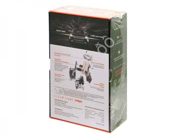 Светодиодные лампы MTF Light, серия CYBER LIGHT PRO, D3S, 42V, 35W, 4250lm, 6000K, кулер, комплект.