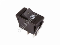 Выключатель клавишный 12V 35А (4с) ON-OFF  с синей LED подсветкой  (ASW-17D)  REXANT