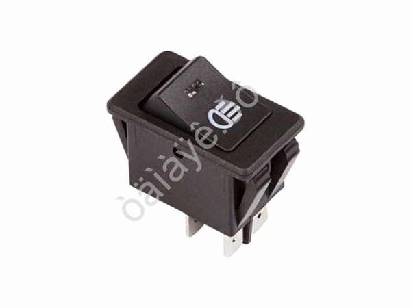 Выключатель клавишный 12V 35А (4с) ON-OFF  с синей LED подсветкой  (ASW-17D)  REXANT