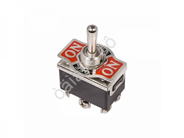 Тумблер 250V 15А (6c) ON-OFF-(ON) двухполюсный (KN-213) REXANT