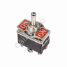 Тумблер 250V 15А (6c) ON-OFF-(ON) двухполюсный (KN-213) REXANT Тумблер 250V 15А (6c) ON-OFF-(ON) двухполюсный (KN-213) REXANT