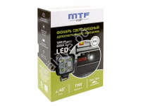 Фонарь светодиодный MTF LIGHT дополнительного освещения 12-60В, 11Вт, 1200лм, 6000К, квадратный, шт. Арт.: