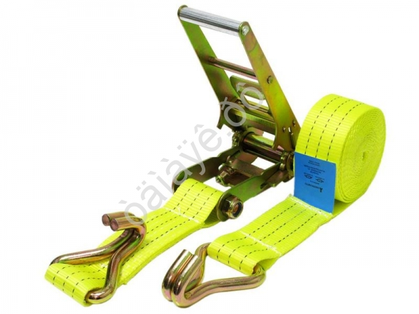 Стяжка груза шир. ленты  75мм, длиной 6м, с храп. механизмом МАЯКАВТО™ полиэстер