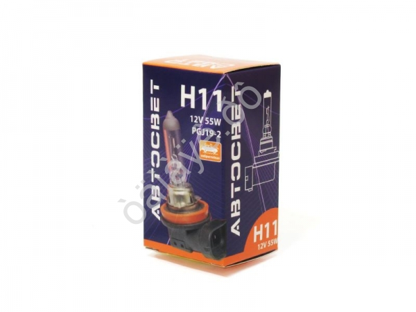 Лампа АВТОСВЕТ H11 12V 55W PGJ19-2 /1/10