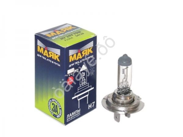 Лампа МАЯК Н7 24- 70 Px26d/10/100/400