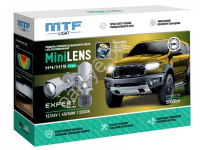 Светодиодные линзы MTF LIGHT серии MiniLENS EXPERT H4/H19, 12/24V, 40/50W, 5500K, 5000LM, к-т 2шт.