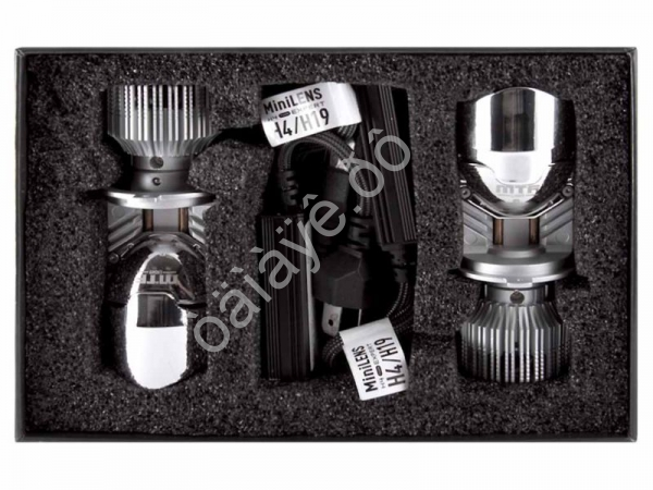 Светодиодные линзы MTF LIGHT серии MiniLENS EXPERT H4/H19, 12/24V, 40/50W, 5500K, 5000LM, к-т 2шт.