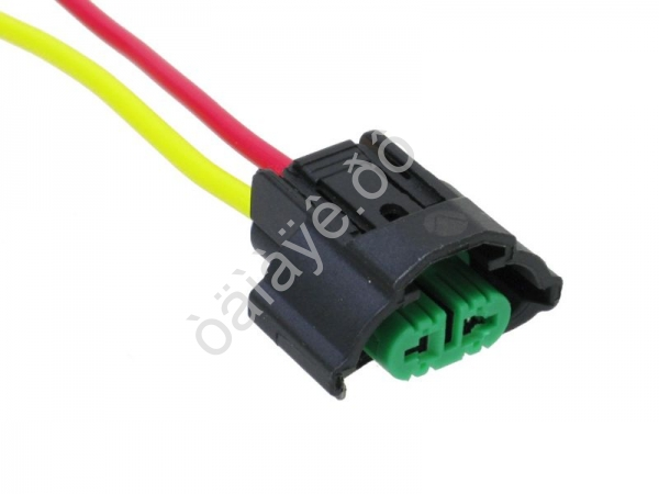 Патрон под лампу Н8,H11,Н27 оригинал (2конт.,гнездовая,провода) ДИАЛУЧ/10