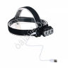 Фонарь на голову Ермак 3 LED, 1200мАч, 3 режима, 8,3х3,8х5,4см, USB кабель, пластик Фонарь на голову Ермак 3 LED, 1200мАч, 3 режима, 8,3х3,8х5,4см, USB кабель, пластик