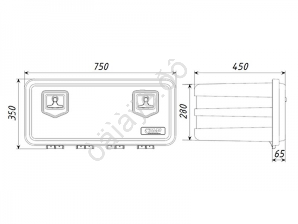 Ящик инструментальный FLYBOX 750