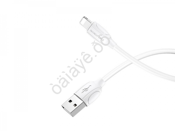 Дата-кабель Lightning 1м, Borofone белый BX19