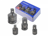 Набор адаптеров ударных 4пр(3/8"(F)x1/2"(M),1/2"(F)x3/8"(M),1/2"(F)x3/4"(M),3/4"(F)x1/2"(M)),в ложем Forsage