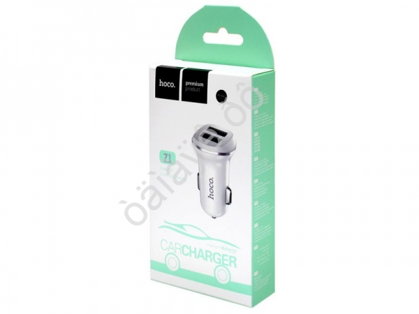 АЗУ в прикуриватель 2USB(2,4А) , HOCO, ЧЕРНЫЙ Z1