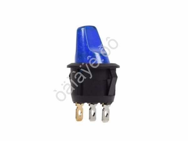 Переключатель круглый 12V 16А (3с) ON-OFF синий с подсветкой (RWB-224, SС-214) REXANT