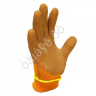 Перчатки нейлоновые  с нитриловым обливом (коричнево-оранжевые) /10/480