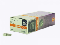 Лампа Osram W1,2W  (W2*4.6d) 24V /10/50