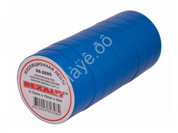 Изолента 15мм*20м "REXANT" KRANZ синяя /10/200