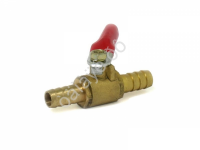 Кран шаровой елочка/елочка Ø10мм латунь PR-0091