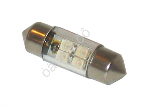 Светодиод 12V T11x31 S8,5 4SMD (3,5x2,8) BLUE "Маяк" /10