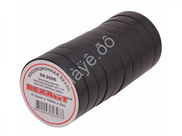 Изолента 15мм*20м "REXANT" KRANZ  черная /10/200