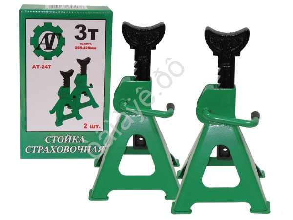 Стойка страховочная "АТ" 3т (h=295-428мм, с гребенкой) 2шт АТ-247