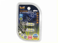 Светодиод 12V T 8 10SMD (5730) BA9S WHITE "Маяк" (2шт/бл.)