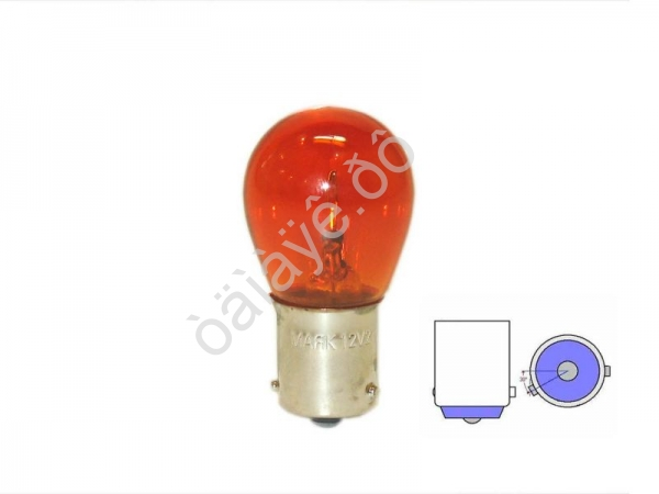 Лампа МАЯК ULTRA А12V 21W BAU15S ORANGE(смещ.цоколь) /10/1000