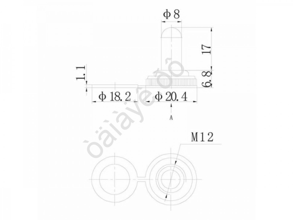 Защита для тумблеров типа KN силикон REXANT Защита для тумблеров типа KN силикон REXANT