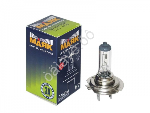Лампа МАЯК Н7 12V 55 Px26d    (мин.уп.10шт) /10/100