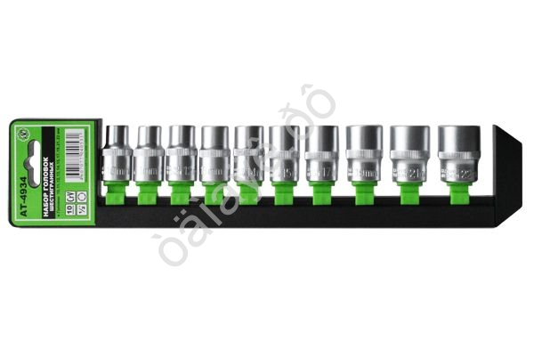 Набор головок шестигранных 1/2" 10пр АТ-4934 /1/5/40