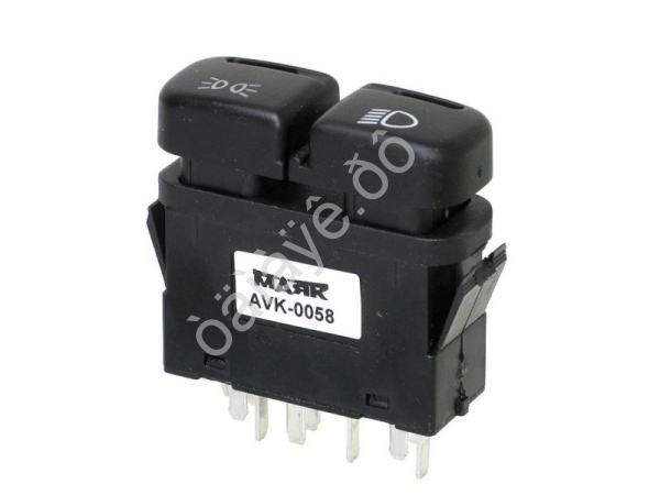 Клавиша включения главного света для а/м ВАЗ 2115, 2123, УАЗ 3160 Маяк AVK-0058