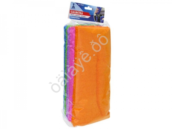 Салфетка Микрофибра 30*30 (1уп.-20шт) МАЯКАВТО™1/24_ Салфетка Микрофибра 30*30 (1уп.-20шт) МАЯКАВТО™1/24_