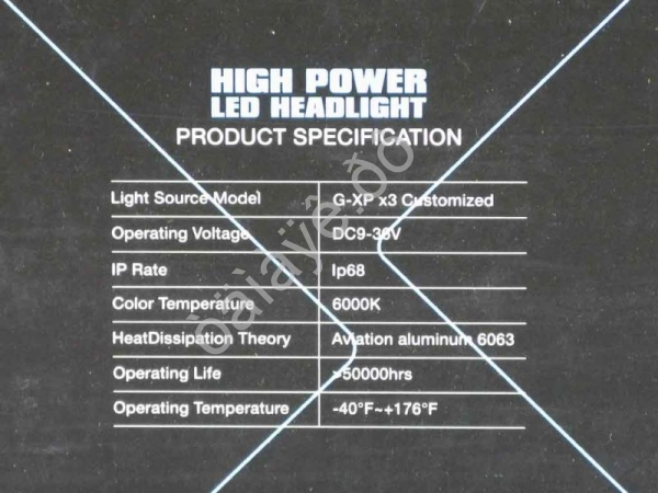 Светодиод 12-32V S7 H7 3000K