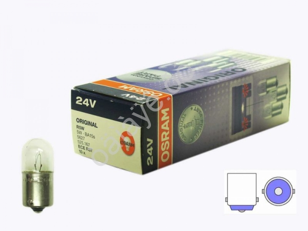 Лампа Osram R24-5W BA15S 5627/10/50 Лампа Osram R24-5W BA15S 5627/10/50