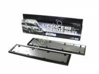 Рамка п/номер нержав. чёрная 1/10