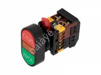 Кнопка APBB-22 «Пуск-Стоп» овальная 230 В NO+NC