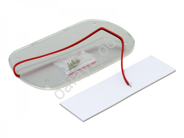 Плафон подсветки салона, овал матовый (15*9см, DC 12-85V, 8W, 60LED) (1шт) ZS-3371