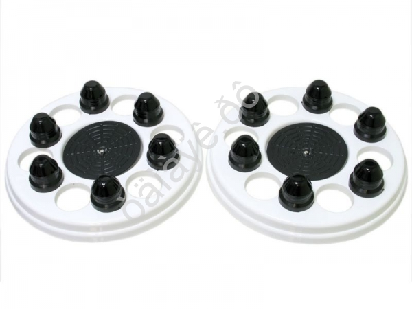 Комплект для ам Газель, белый (2колпака+12 колпачков+ 2 эмблемы) МК-КЛ-ГК-20 /1