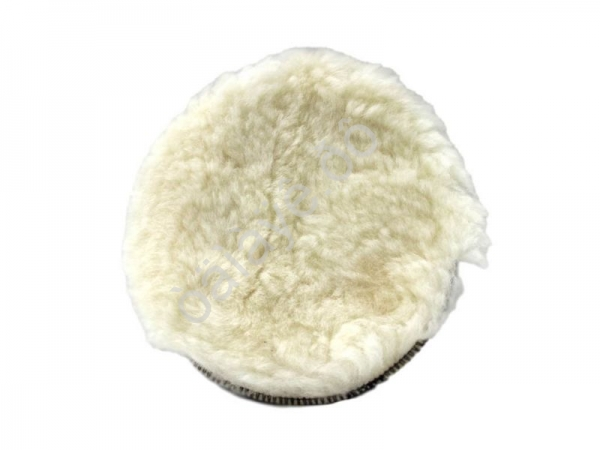 Губка для полировки из овечьей шерсти с Velcro фиксацией 180мм