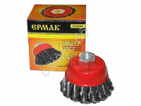 Щётка металл. для УШМ 65мм/М14мм кручёная (чашка)